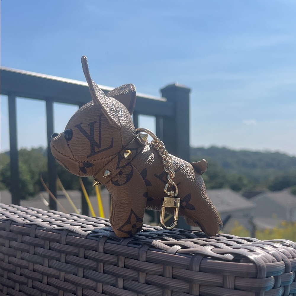 Louis Vuitton Dog Keychain